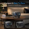 Xuga XP06 4800 Lumens Android Portable Projector FHD 1080p Native, 4K UHD Support, Bluetooth + Wi-Fi, Wireless Screen Mirroring, 180