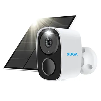 XUGA X05S-W 5MP AI Outdoor Solar WiFi CCTV Camera | Human & Motion Detect | 2-Way Talk | Color Night Vision | Waterproof | Farmhouse, Agriculture, Factory, Construction Site | Upto 256GB SD Card