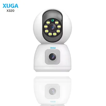 XUGA X320 8MP 4K Pan/Tilt Indoor WiFi Security Camera for Baby Monitor, Pet Camera | AI Enabled | Human Detection & Tracking | 2-Way Audio | Cloud | SD Card Storage Upto 256Gb