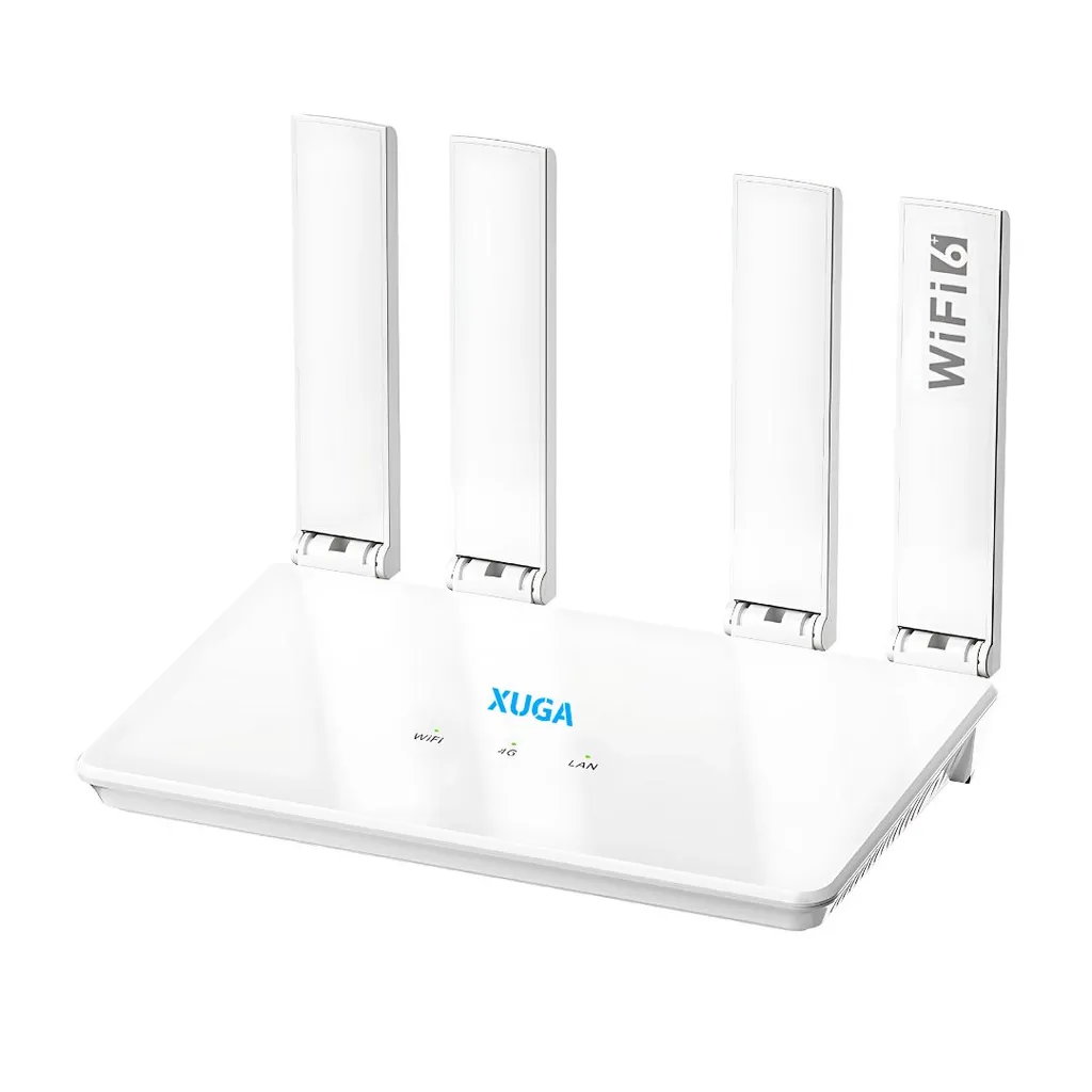 XUGA XR1 4G 5G Mobile Sim Based Wi-Fi Router | 4G Sim Router | WIFI6 Technology | High Speed | 4 Antenna | Plug and Play | Support CCTV NVR, DVR, WiFi Camera | Long Range Coverage | 2 Year Warranty