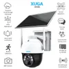 XUGA X03G 4MP FHD Smart Solar CCTV 4G Sim Based Pan/Tilt Outdoor Indoor Security Camera | Water Proof | 2 Way Talk | Optional Cloud Storage | Motion Detect | Color Night Vision | 30Mtr IR Distance