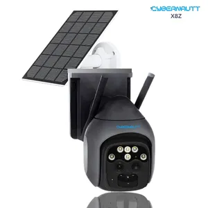 Cybernautt X8Z 8MP FHD PT Solar 4G Sim Outdoor Camera with 10X Zoom, Colour Night Vision, Human Detect, Motion Detect, Two Way Audio & Support SD Upto 256GB