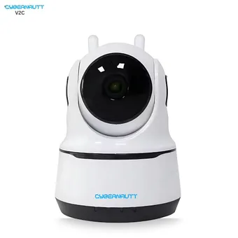 Cybernautt V2C 2MP HD PT Smart Wi-Fi Indoor Camera with Enhanced Night Vision, AI Tracking Feature, Movement Alert, Two Way Audio & Support SD Upto 128GB