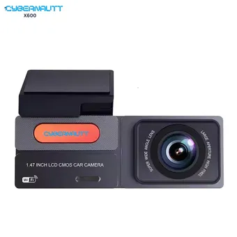 Cybernautt X600 Dual Lens Dash Cam, 2K+1080P, 140 deg Wide Angle, WDR, Full Color, Loop Recording, G-Sensor, Built-in Wi-Fi, App Control, IPS Screen, 256GB Support & 1 Year Warranty