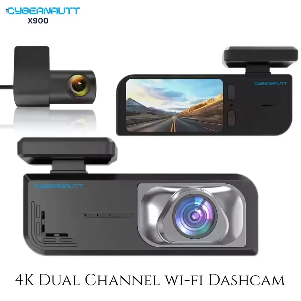 Cybernautt X900 2 inch 1080p Front & Rear Dual Dash Cam with 170 deg Wide Angle & Upto 256GB SD Support