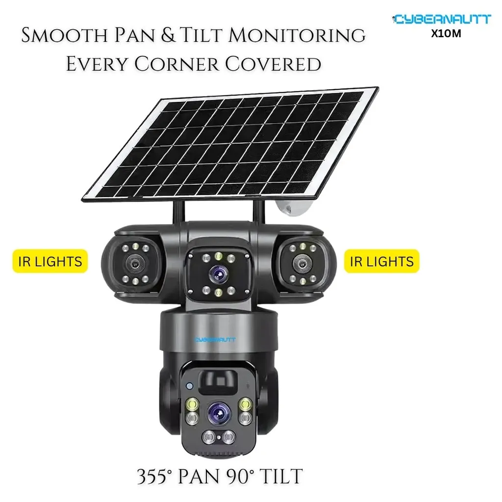 Cybernautt X10M 6MP Dual Lens Full HD PT 4G Solar Sim Camera