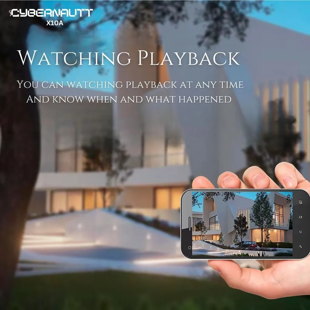 Cybernautt X10A 12MP 128GB Solar Powered 4G Sim Battery CCTV Camera with AI Tracking & 360 deg Coverage