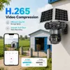 Cybernautt X10A 12MP 128GB Dual  Solar Powered 4G Sim Battery CCTV Camera with AI Tracking & 360 deg Coverage
