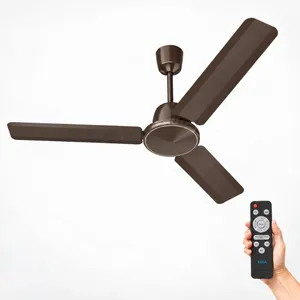 XUGA Neo F4B, 28W ,5 Star, 380rpm ,3 Blade, Smoky Brown BLDC Ceiling Fan with Remote, Sweep: 1200 mm, Copper Motor , 5 Years Warranty, Brown Finish