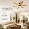 XUGA Zephyr F1W 32W 5 Star 320rpm 6 Blade Wooden BLDC Ceiling Fan with Remote, Sweep: 1200 mm , Copper Motor , 5 Years Warranty