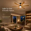 XUGA Zephyr F1W 32W 5 Star 320rpm 6 Blade Wooden BLDC Ceiling Fan with Remote, Sweep: 1200 mm , Copper Motor , 5 Years Warranty