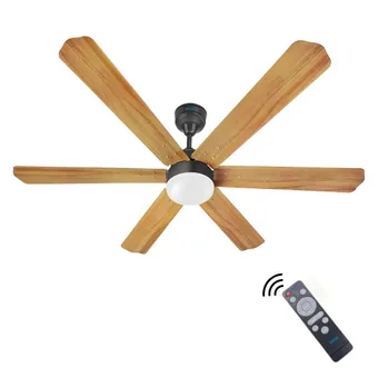 XUGA Zephyr F1W 32W 5 Star 320rpm 6 Blade Wooden BLDC Ceiling Fan with Remote, Sweep: 1200 mm , Copper Motor , 5 Years Warranty