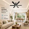 XUGA Zephyr F1B 32W 5 Star 320rpm 6 Blade Smoke Brown BLDC Ceiling Fan with Remote, Sweep: 1200 mm , Copper Motor , 5 Years Warranty