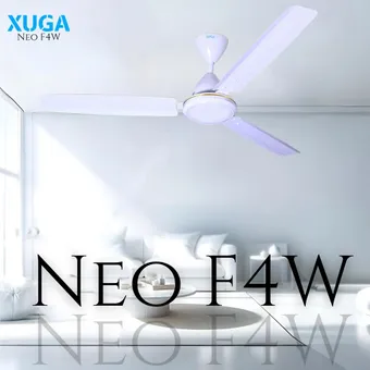XUGA Neo F4W 28W 5 Star 380rpm 3 Blade White BLDC Ceiling Fan with Remote, Sweep: 1200 mm