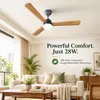 XUGA Celeste F2W 28W 5 Star 380rpm 3 Blade Wooden BLDC Ceiling Fan with Remote, Sweep: 1200 mm , Copper Motor , 5 Years Warranty