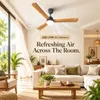 XUGA Celeste F2W 28W 5 Star 380rpm 3 Blade Wooden BLDC Ceiling Fan with Remote, Sweep: 1200 mm , Copper Motor , 5 Years Warranty
