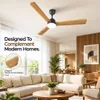 XUGA Celeste F2W 28W 5 Star 380rpm 3 Blade Wooden BLDC Ceiling Fan with Remote, Sweep: 1200 mm , Copper Motor , 5 Years Warranty