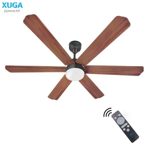 XUGA Zephyr F1P 32W 5 Star 320rpm Copper Motor Oakwood BLDC 6 Blade Ceiling Fan with Remote & Copper Motor, Sweep: 1200 mm | 5 years Warranty