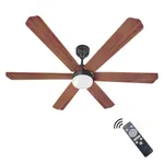 XUGA Zephyr F1P 32W 5 Star 320rpm Copper Motor Oakwood BLDC 6 Blade Ceiling Fan with Remote & Copper Motor, Sweep: 1200 mm | 5 years Warranty