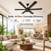 XUGA Jovian F6B 32W 5 Star 320rpm Smoke Brown BLDC 6 Blade Ceiling Fan with Remote & Copper Motor, Sweep: 1200 mm | 5 Years Warranty