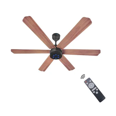 XUGA Jovian F6P 32W 5 Star 320rpm Oakwood BLDC 6 Blade Ceiling Fan with Remote & Copper Motor, Sweep: 1200 mm | 5 years warranty