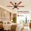 XUGA Jovian F6P 32W 5 Star 320rpm Oakwood BLDC 6 Blade Ceiling Fan with Remote & Copper Motor, Sweep: 1200 mm | 5 years warranty