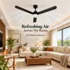 XUGA Celeste F2B 28W 5 Star 380rpm 3 Blade Smoky Brown BLDC Ceiling Fan with Remote, Sweep: 1200 mm , Copper Motor , 5 Years Warranty