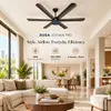 XUGA Jovian F6D 32W 5 Star 320rpm Black BLDC 6 Blade Ceiling Fan with Remote & Copper Motor, Sweep: 1200 mm | 5 year Warranty