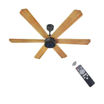 XUGA Jovian F6W 32W 5 Star 320rpm Wooden BLDC 6 Blade Ceiling Fan with Remote & Copper Motor, Sweep: 1200 mm | 5 Year Warranty