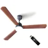 XUGA Celeste F2P 28W 5 Star 380rpm Oakwood BLDC 3 Blade Ceiling Fan with Remote , Sweep: 1200 mm , Copper Motor , 5 Years Warranty
