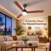 XUGA Celeste F2P 28W 5 Star 380rpm Oakwood BLDC 3 Blade Ceiling Fan with Remote , Sweep: 1200 mm , Copper Motor , 5 Years Warranty