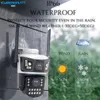 Cybernautt K8C 8MP Outdoor 4G Dual-Lens PTZ CCTV Camera- 355 deg Pan-Tilt, 10x Zoom, 4MP+4MP, Colour Night Vision, Two-Way Audio, Waterproof, H.265+, AI Motion Detect, Alarm, Storage up to 128GB