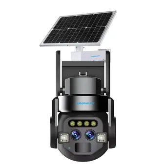 Cybernautt X-Z4C-S1 4MP HD Dual Lens Smart Wi-Fi Solar Camera with 10X Zoom,
