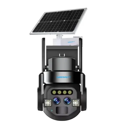 Cybernautt X-Z4C-S1 4MP HD Dual Lens Smart Wi-Fi Solar Camera with 10X Zoom,