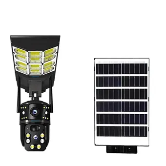 Cybernautt X4L 4MP 4G Solar Street Light Camera- AI Human Detection, 355 deg View, 20m IR Night Vision, IP66, Full Colour Night Vision, PIR, 355 deg Pan-Tilt, Supports up to 128GB