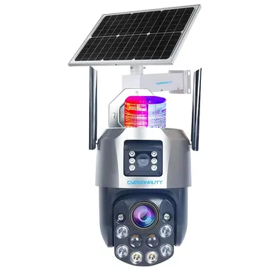 Cybernautt X-P26I18W-S1 3MP+3MP 2304x2592p Dual Lens Smart Wi-Fi Solar Camera with 18X Zoom