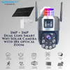 Cybernautt X-P26I18W-S1 3MP+3MP 2304x2592p Dual Lens Smart Wi-Fi Solar Camera with 18X Zoom