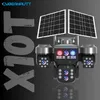 Cybernautt X10T 12MP 3 Lens PTZ Solar 4G Sim Outdoor CCTV Camera with 3 View | 360° | Night Vision | Motion Detection| Siren Alarm | 2 Way Audio | RGB Light | Dual Solar Panel | Use Air-tel 4G Sim