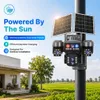Cybernautt X10T 12MP 3 Lens PTZ Solar 4G Sim Outdoor CCTV Camera with 3 View | 360° | Night Vision | Motion Detection| Siren Alarm | 2 Way Audio | RGB Light | Dual Solar Panel | Use Air-tel 4G Sim