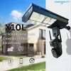 Cybernautt X10L Dual Lens PTZ Solar 4G Sim Outdoor CCTV Camera | 360° | Night Vision | Motion Detection | Siren Alarm | 2 Way Audio | Street light Camera