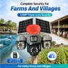 Cybernautt X10Q 4MP+4MP+4MP Triple Lens Full HD Battery Powered & Solar Sim Camera with Human Detection Motion Detection & 2 Way Audio