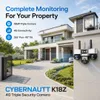 Cybernautt K18Z (6+6+6) MP 3 Lens PTZ 4G Sim Wireless Outdoor CCTV Camera with Three Side View | 360° | Night Vision | Motion Detection| Siren Alarm| Outdoor | Gym | Farm