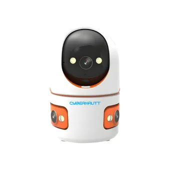 Cybernautt V6Z 6MP HD Surveillance Camera True 3 Lenses Night Vision for Home Use , New Baby Monitor , Motion Detection , Upto 128Gb