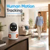 Cybernautt V6Z 6MP HD Surveillance Camera True 3 Lenses Night Vision for Home Use , New Baby Monitor , Motion Detection , Upto 128Gb