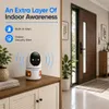 Cybernautt V6Z 6MP HD Surveillance Camera True 3 Lenses Night Vision for Home Use , New Baby Monitor , Motion Detection , Upto 128Gb