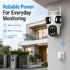 Cybernautt Z12I 4MP+4MP+4MP 3 Lens Smart Wi-Fi Camera with LAN Port Human Tracking Night Vision & 2-Way Audio for Home Security