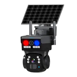 Cybernautt X8T 4MP+4MP Linkage Dual lens 4G Solar SIM Camera  with Motion/Human Detect, Night Vision, Push Alarm, Two Way Audio,  pan tilt, Support Upto 128GB