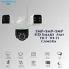 Cybernautt Z6A Security Camera, 5MP Triple Lens PTZ Outdoor Camera, 355° Pan 90° Tilt, Color Night Vision, Dual-Band WiFi, Two-Way Audio, Motion Tracking, Human Detection, IP65 Waterproof, Cloud/TF Storage
