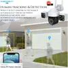 Cybernautt Z6A Security Camera, 5MP Triple Lens PTZ Outdoor Camera, 355° Pan 90° Tilt, Color Night Vision, Dual-Band WiFi, Two-Way Audio, Motion Tracking, Human Detection, IP65 Waterproof, Cloud/TF Storage