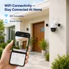 Cybernautt Z6A Security Camera, 5MP Triple Lens PTZ Outdoor Camera, 355° Pan 90° Tilt, Color Night Vision, Dual-Band WiFi, Two-Way Audio, Motion Tracking, Human Detection, IP65 Waterproof, Cloud/TF Storage